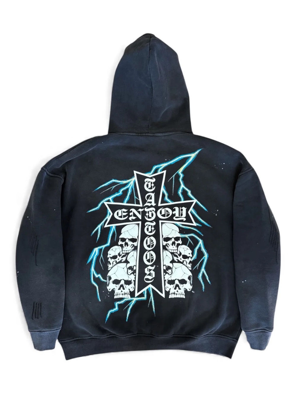 Enjoy Tattoos Sold Out Cross Hoodie
